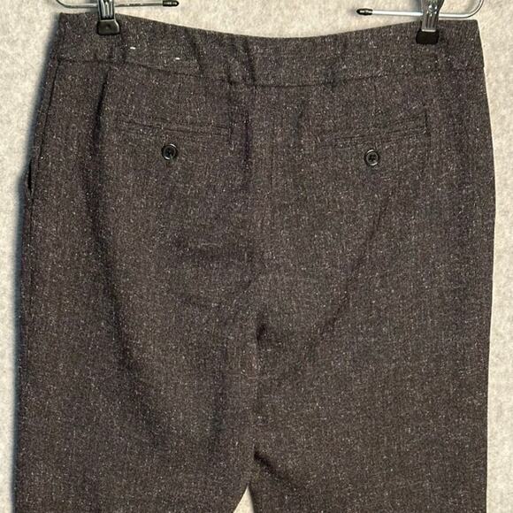 Laundry by Shelli Segal Sz‎ 8 Wide Leg Dark Gray Trouser Pants Slacks Heathered - Picture 9 of 11